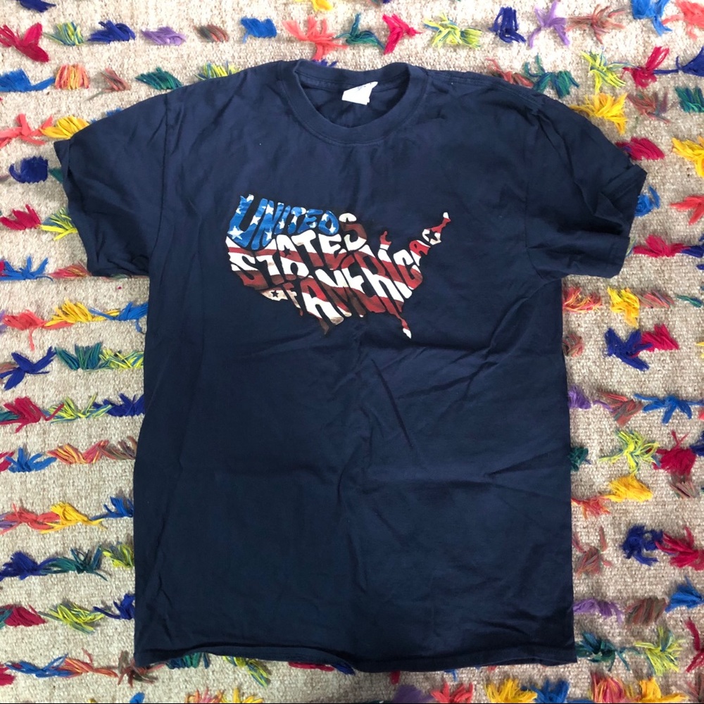 T shirt - navy blue USA shirt